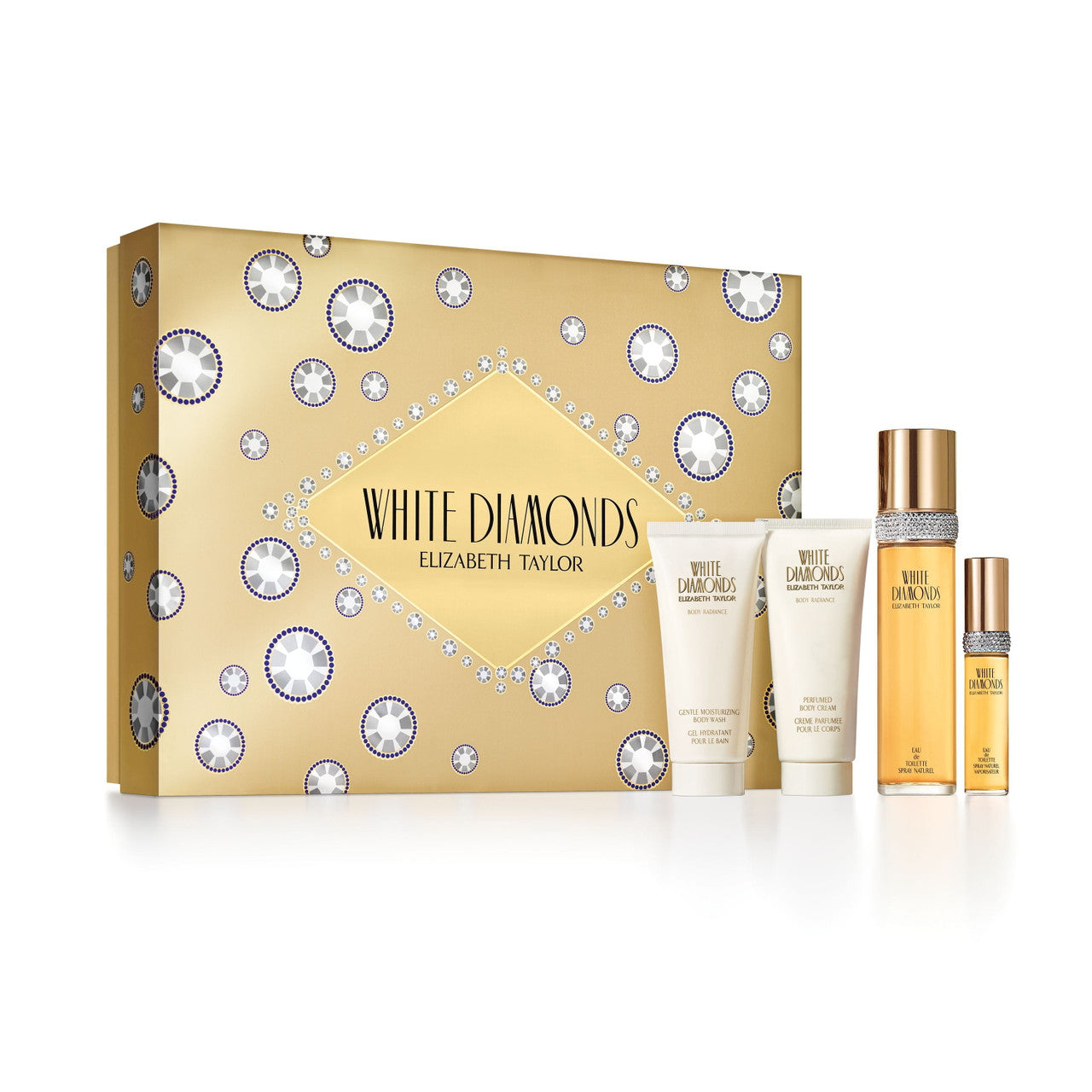 White Diamonds By Elizabeth Taylor Womens Gift Set, 4 Ea